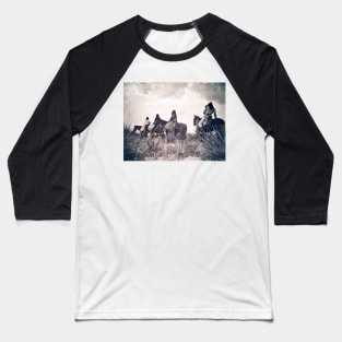 Apace Horseriders Before The Storm 1906 Edward S. Curtis Baseball T-Shirt